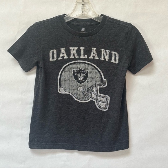 Vintage Kids NFL Oakland Raiders Black T-Shirt - Picture 1 of 5